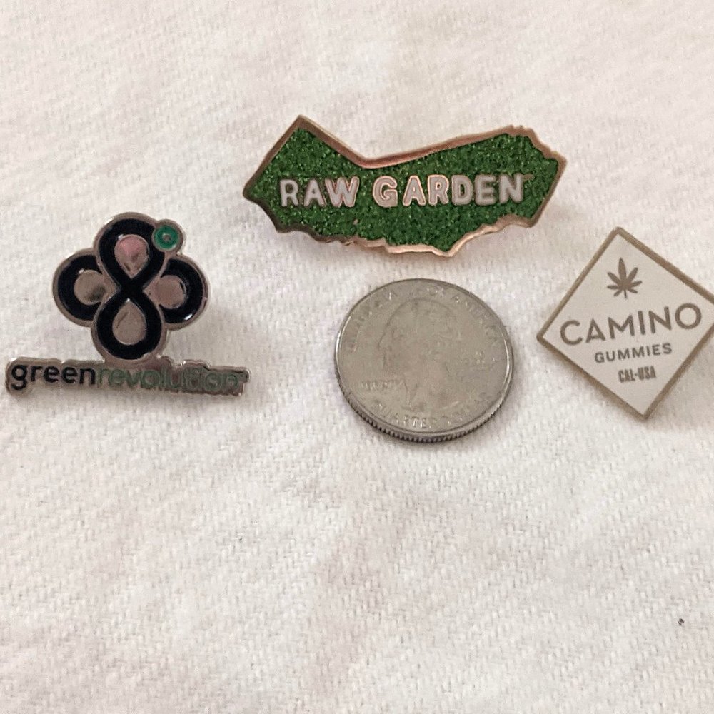 Lot of California Cannabis Brand Enamel Pins